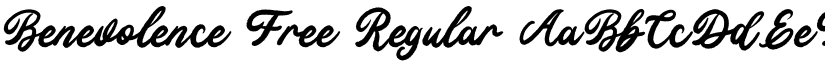 Benevolence Free Regular font