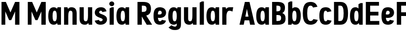 M Manusia Regular font