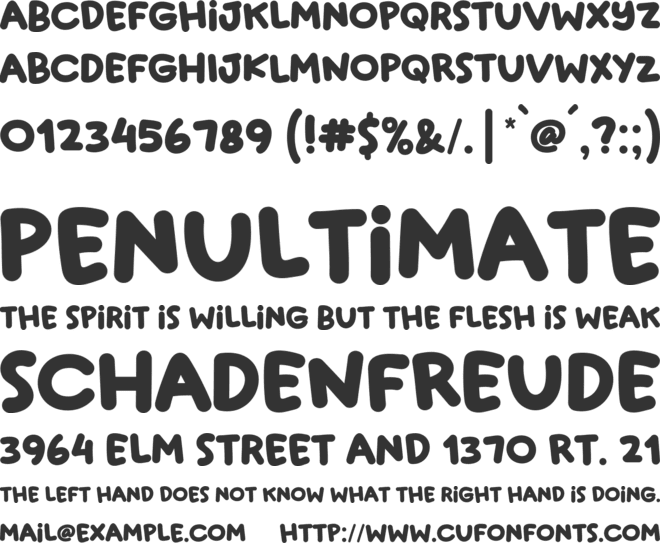 Super Playful font preview