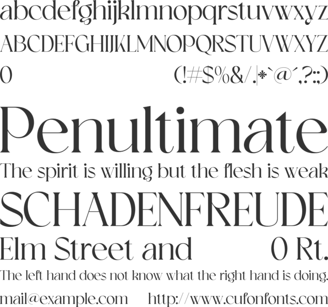 Rophylar font preview