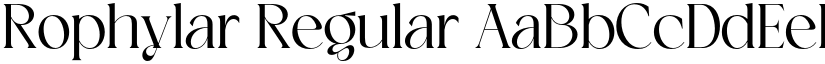 Rophylar Regular font