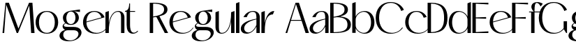 Mogent Regular font