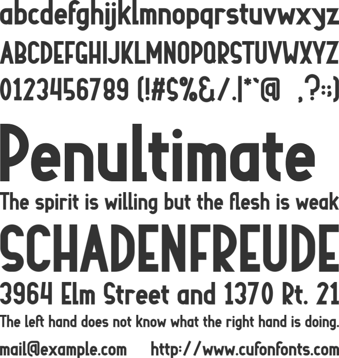 Vintage Stickers font preview