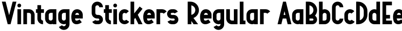 Vintage Stickers font download