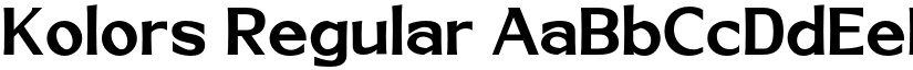 Kolors Regular font