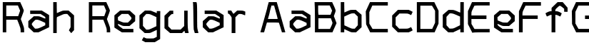 Rah Regular font