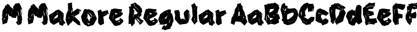 M Makore Regular font