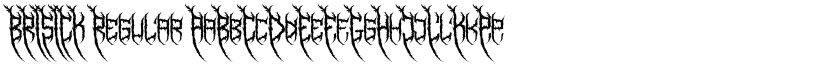 BRISICK Regular font