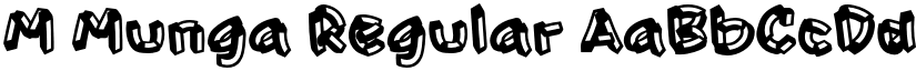 M Munga Regular font