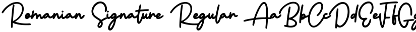 Romanian Signature Regular font