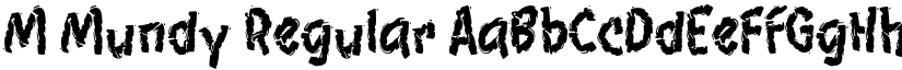 M Mundy Regular font