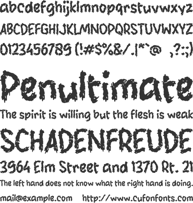 M Merka font preview