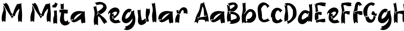 M Mita Regular font