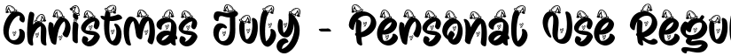 Christmas July - Personal Use Regular font