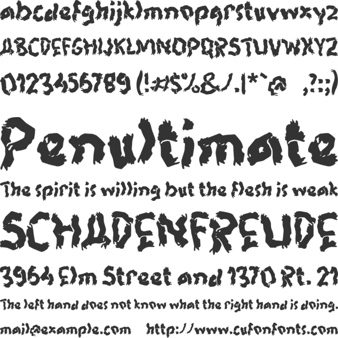 M Mazen font preview