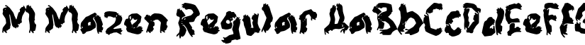M Mazen Regular font