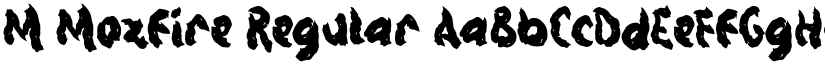 M Mozfire Regular font