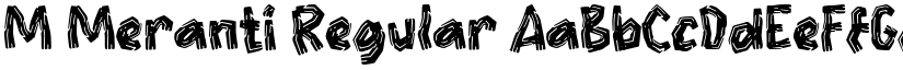 M Meranti Regular font