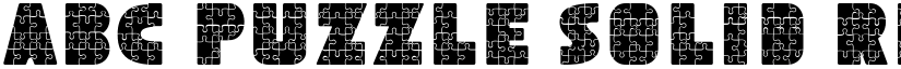 Abc Puzzle Solid Regular font