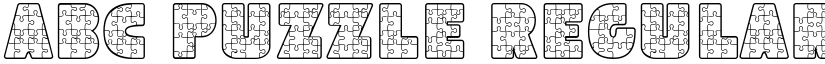 Abc Puzzle Regular font