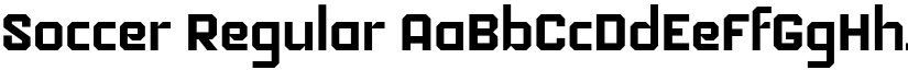 Soccer Regular font