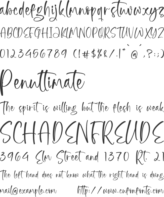 Mystical Sunlight font preview