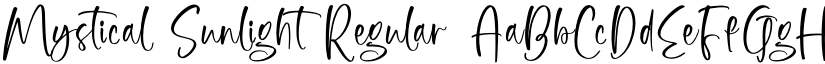 Mystical Sunlight Regular font