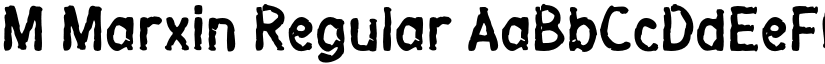 M Marxin Regular font
