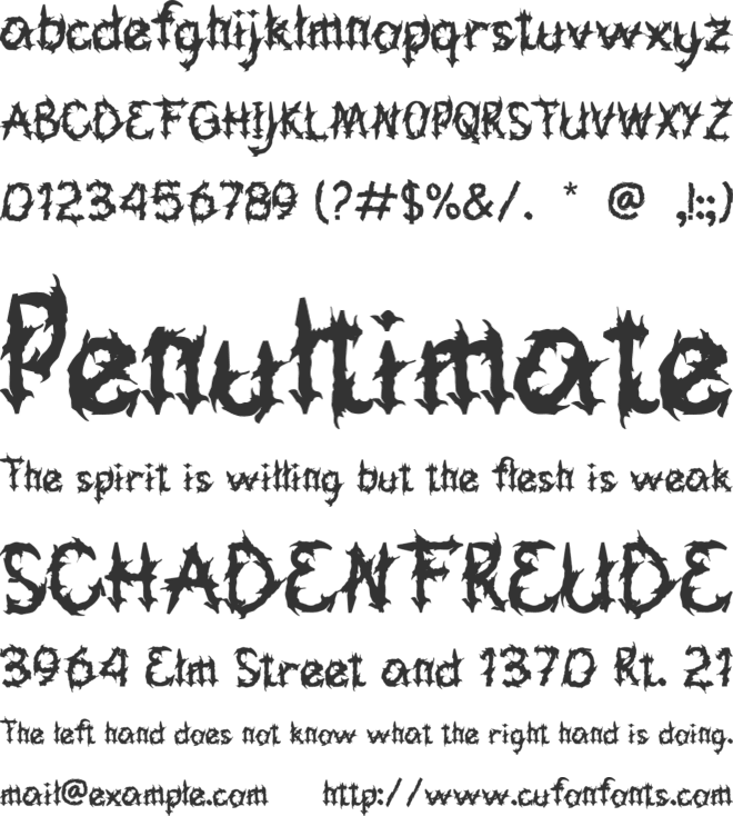 Rosokan Elite font preview