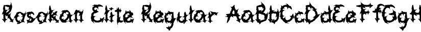 Rosokan Elite Regular font