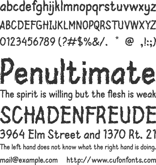 Metal Old font preview