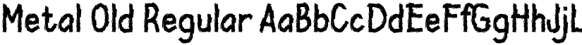 Metal Old Regular font