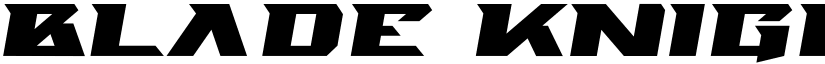 Blade Knight Italic font