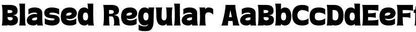 Blased Regular font