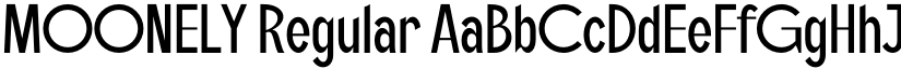 MOONELY Regular font