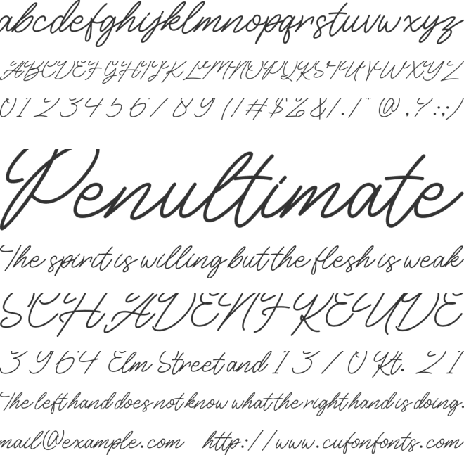 Runlife font preview