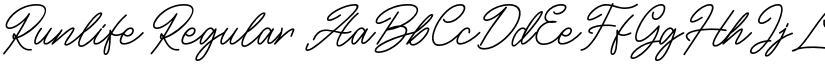 Runlife Regular font