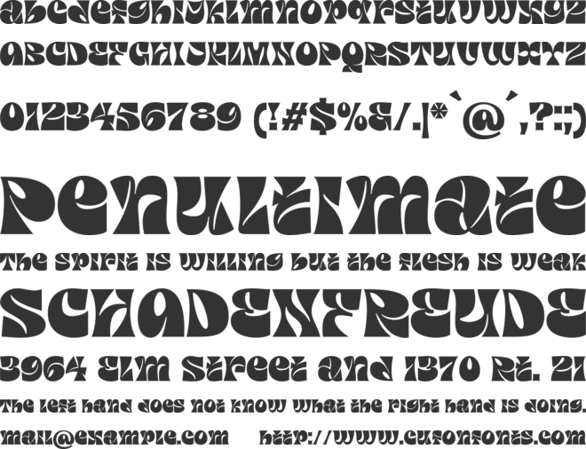 Pork Belly font preview