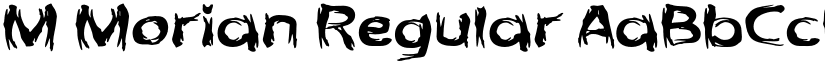 M Morian Regular font