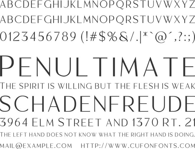 Moragon font preview