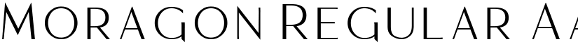 Moragon Regular font