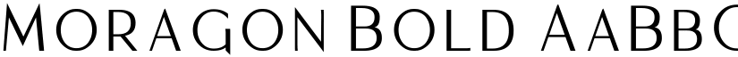 Moragon Bold font