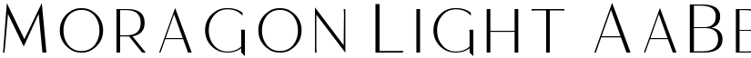 Moragon Light font