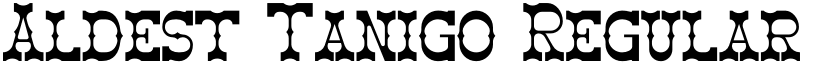 Aldest Tanigo Regular font