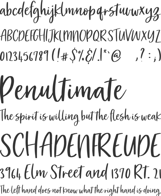 Market Saturday font preview