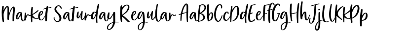 Market Saturday Regular font