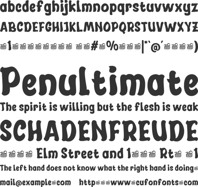 GARUTON Trial font preview