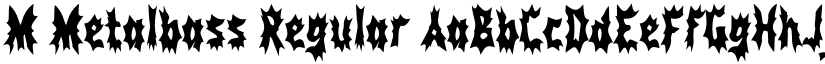 M Metalbass Regular font