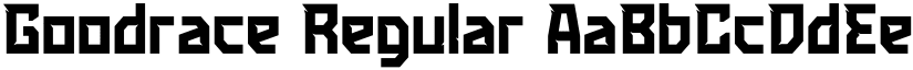 Goodrace Regular font