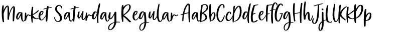 Market Saturday Regular font